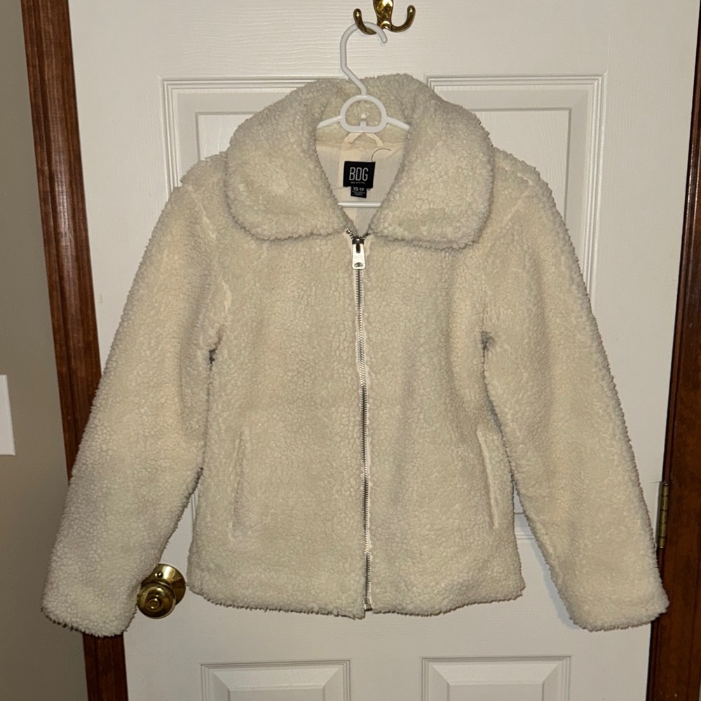 BDG Cream Teddy Jacket
